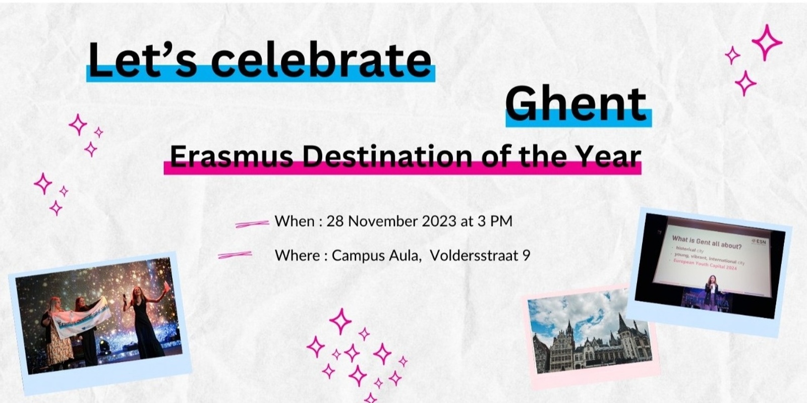 Banner image for Erasmus Crown Jewel: Ghent's Year
