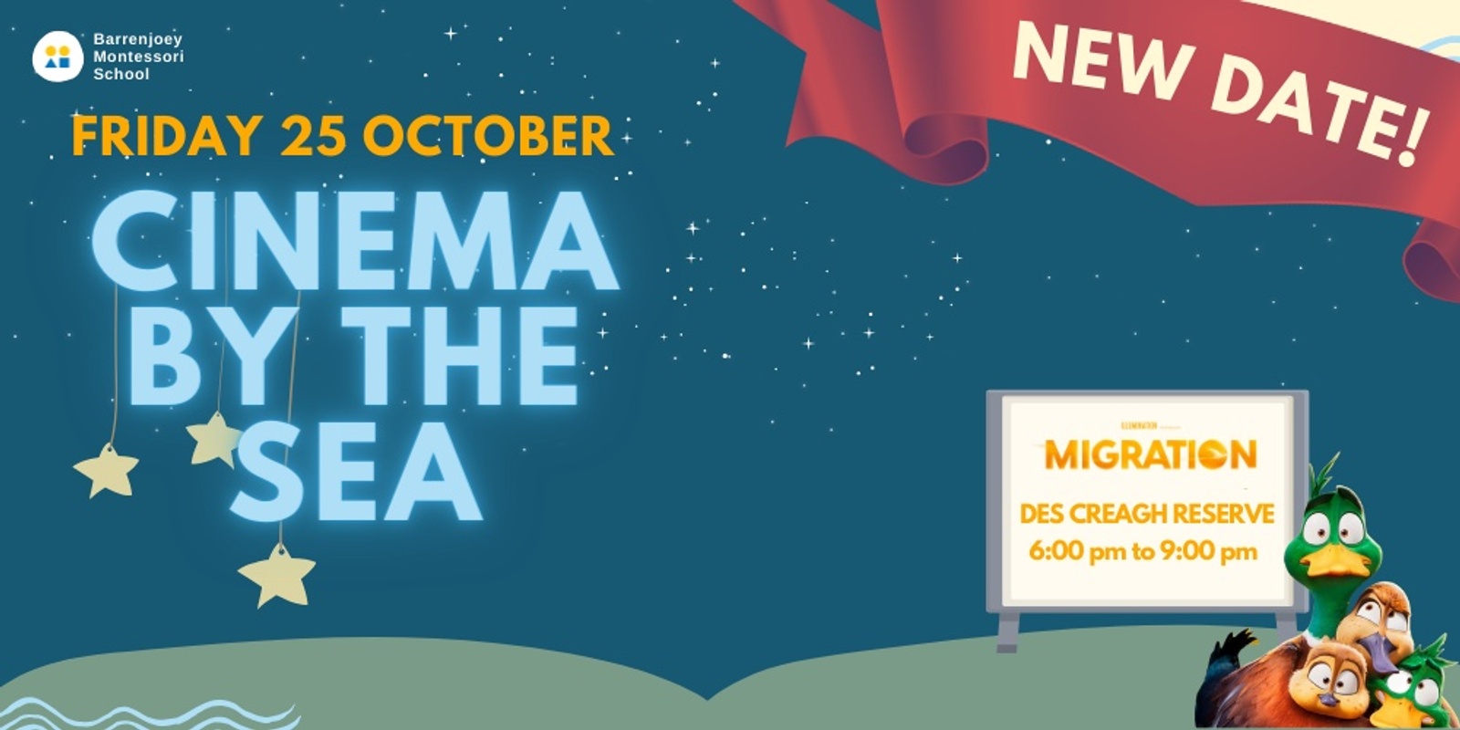 Banner image for NEW DATE — Cinema by the Sea 2024