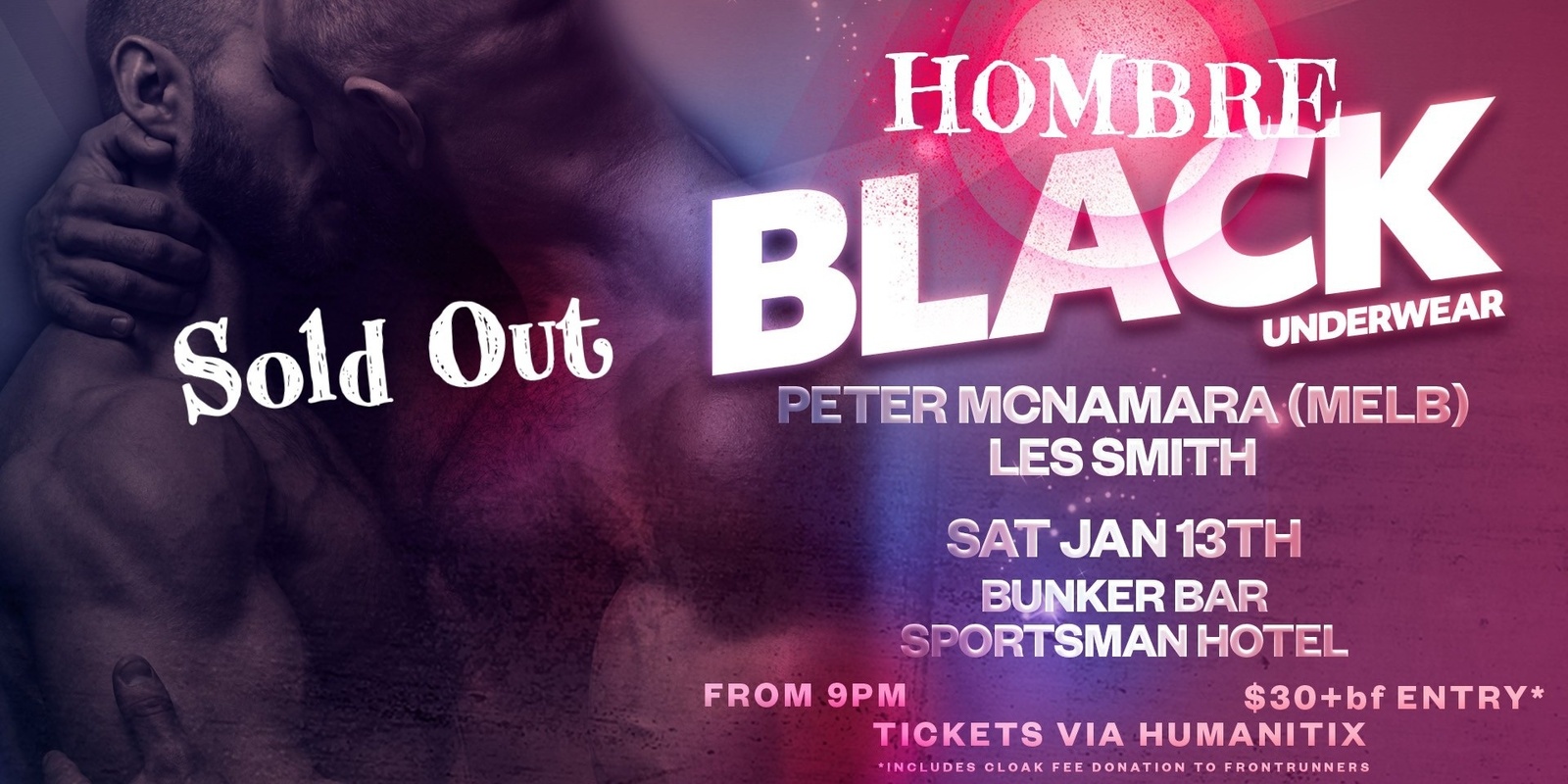 Banner image for Hombre presents BLACK - Under Wear Party