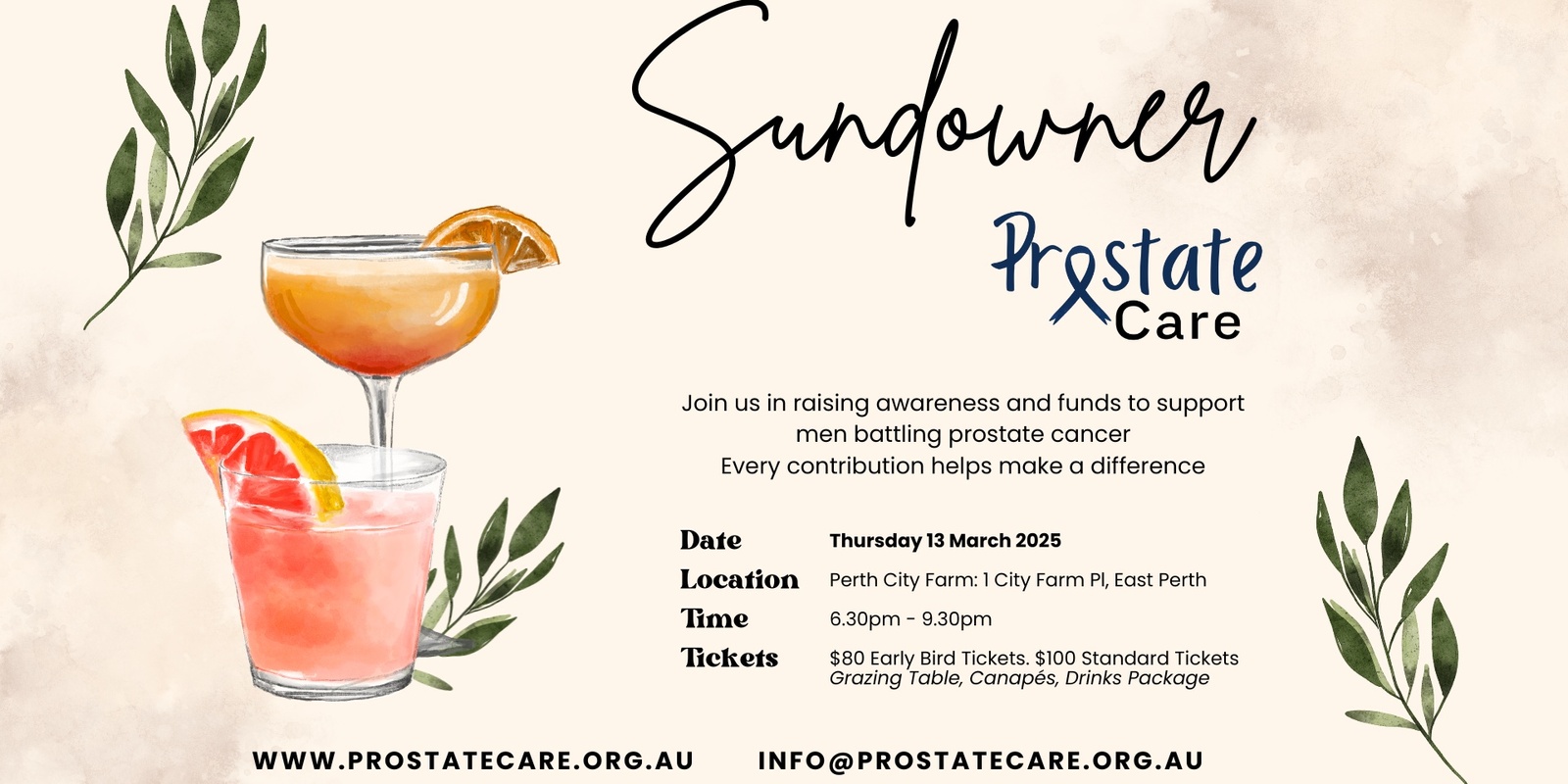 Banner image for Prostate Care Charity Sundowner