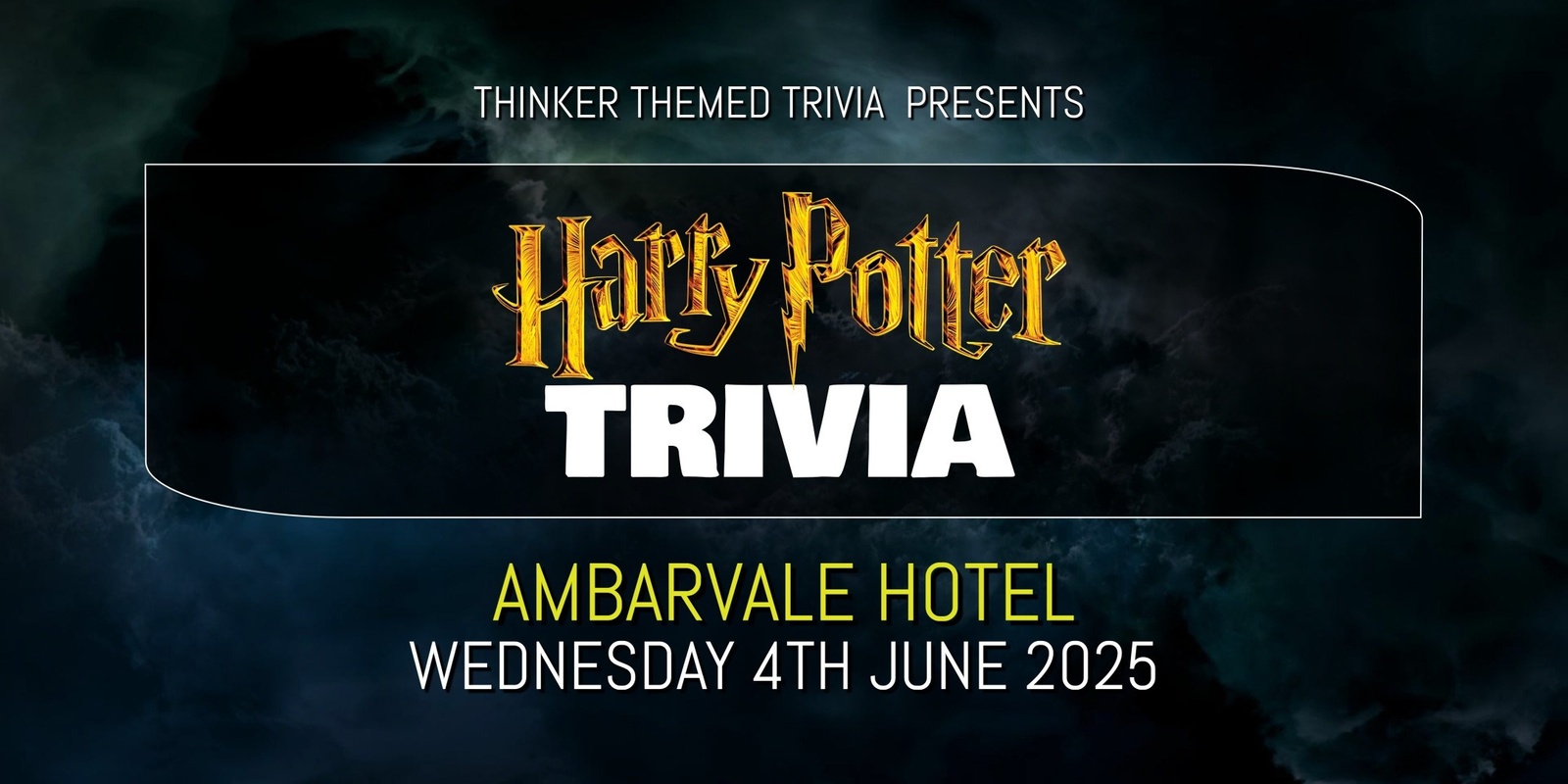 Banner image for Harry Potter Trivia 2025 - Ambarvale Hotel