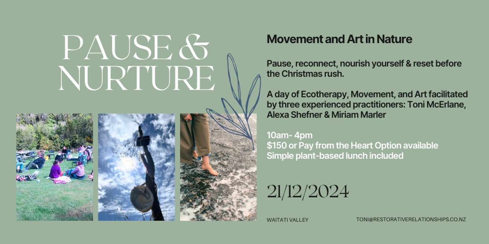 Banner image for Pause & Nurture - Movement and Art in Nature