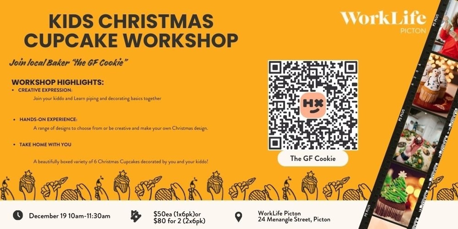 Banner image for Picton Christmas Cupcakes Workshop