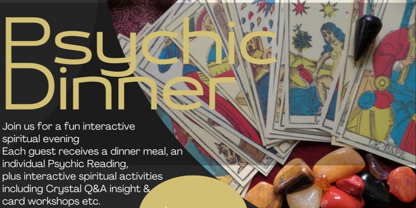 Banner image for Psychic Dinner @FonziesDiner 31stjan 