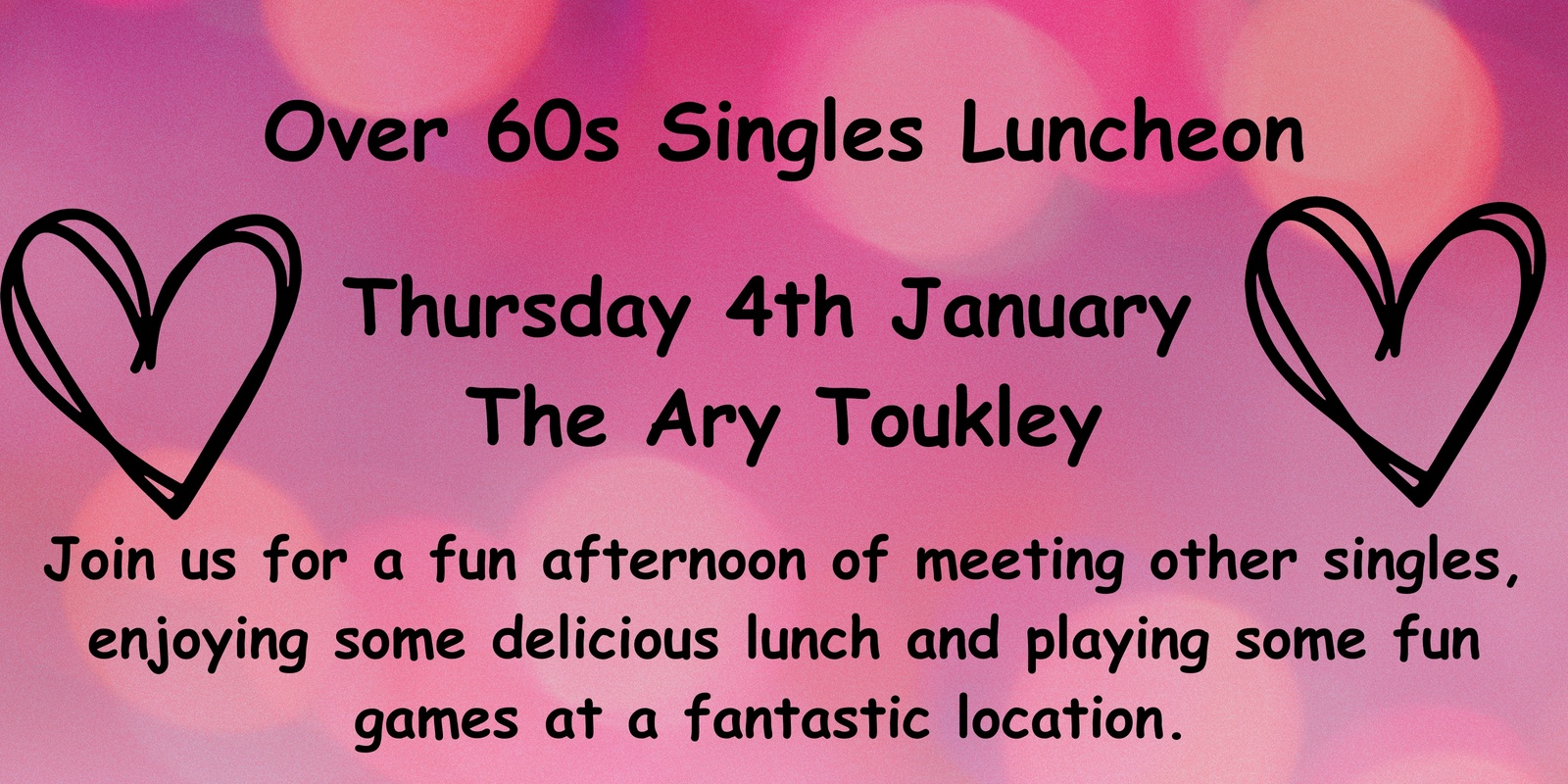 Banner image for Over 60s Singles Luncheon