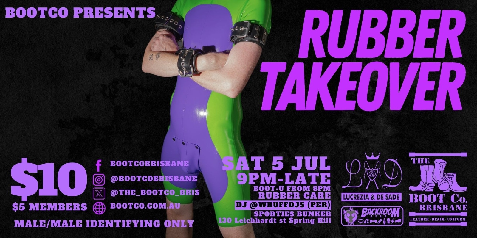 Banner image for BootCo Presents: Rubber Takeover