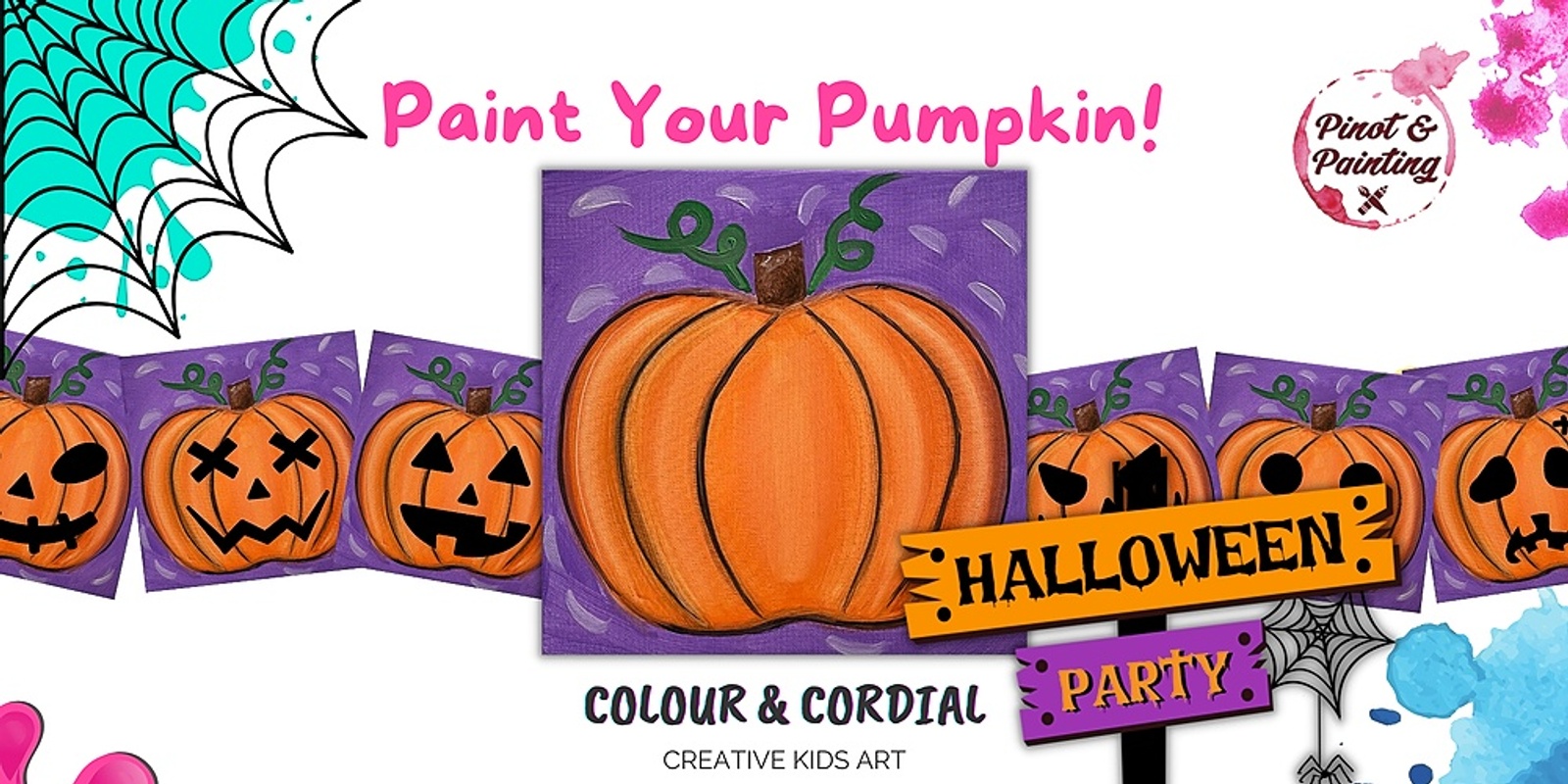 Banner image for Paint Your Pumpkin - Kids' Social Art @ Maylands Studio