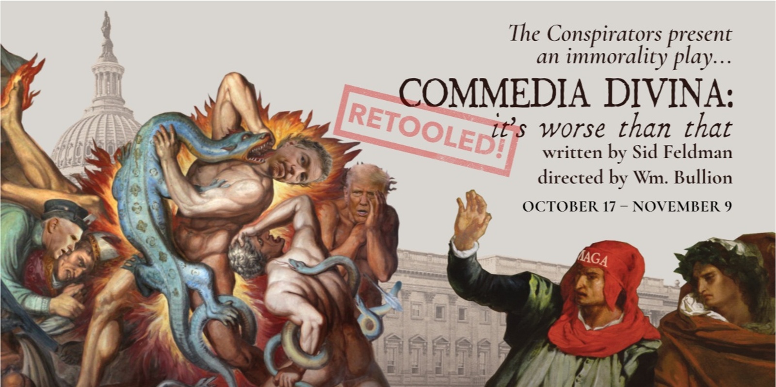 Banner image for The Conspirators Present - Comedia Divina: It’s Worse Than That, Retooled!