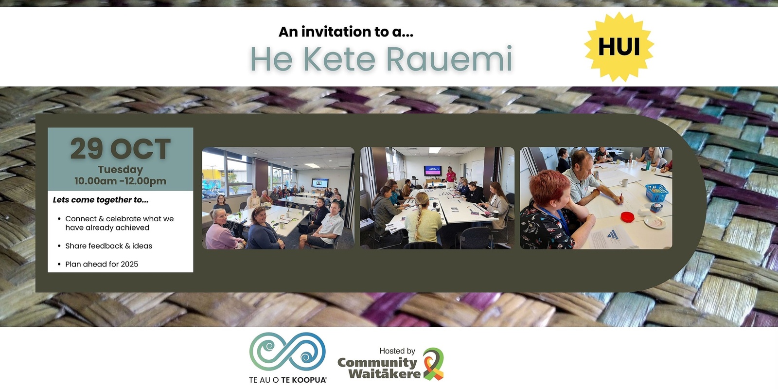 Banner image for He Kete Rauemi Series - End of Year Hui