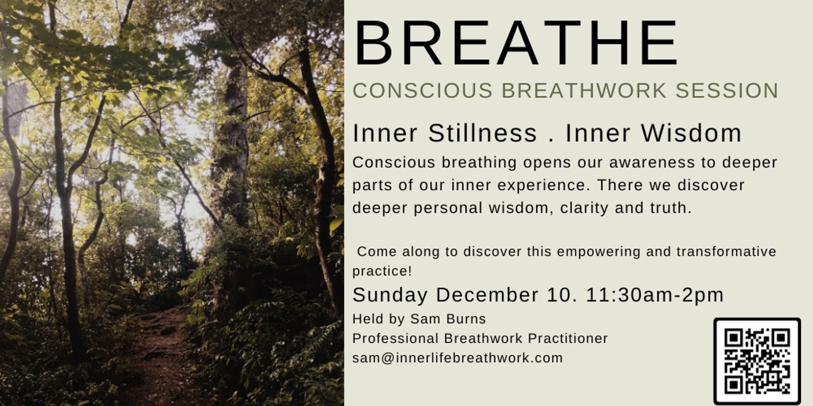 Banner image for Inner Stillness Inner Wisdom Breathwork 