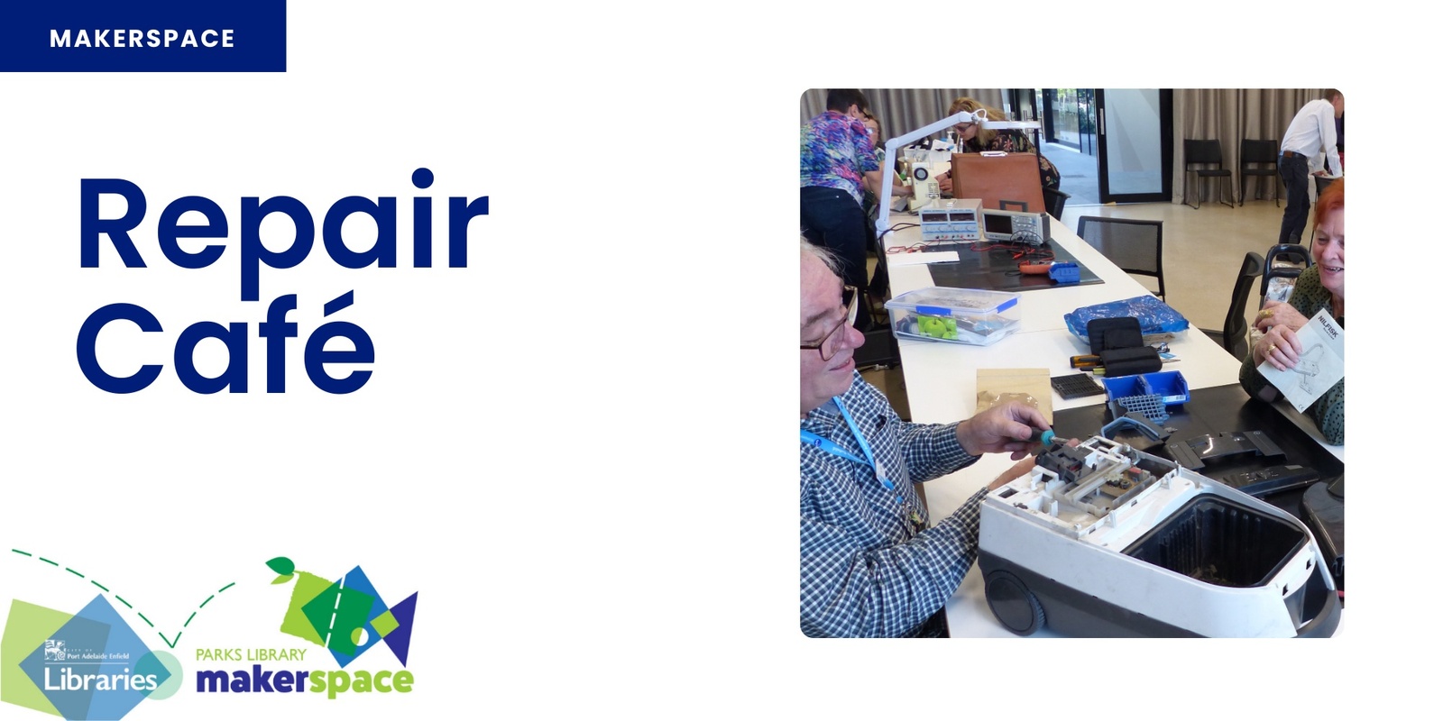 Banner image for Parks Library Repair Cafe