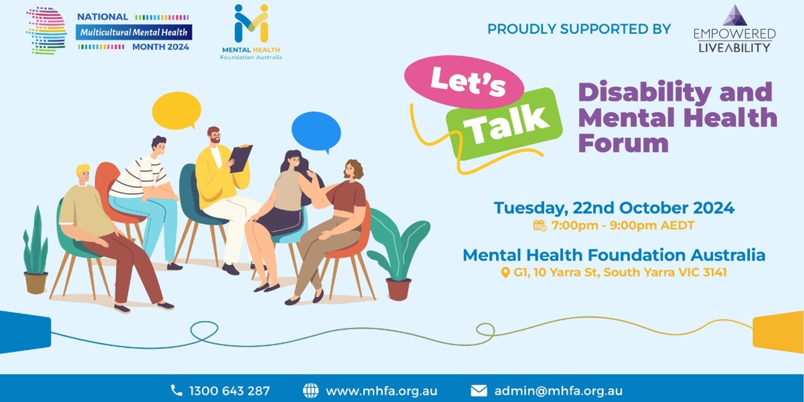 Banner image for Let's Talk: Disability and Mental Health Forum