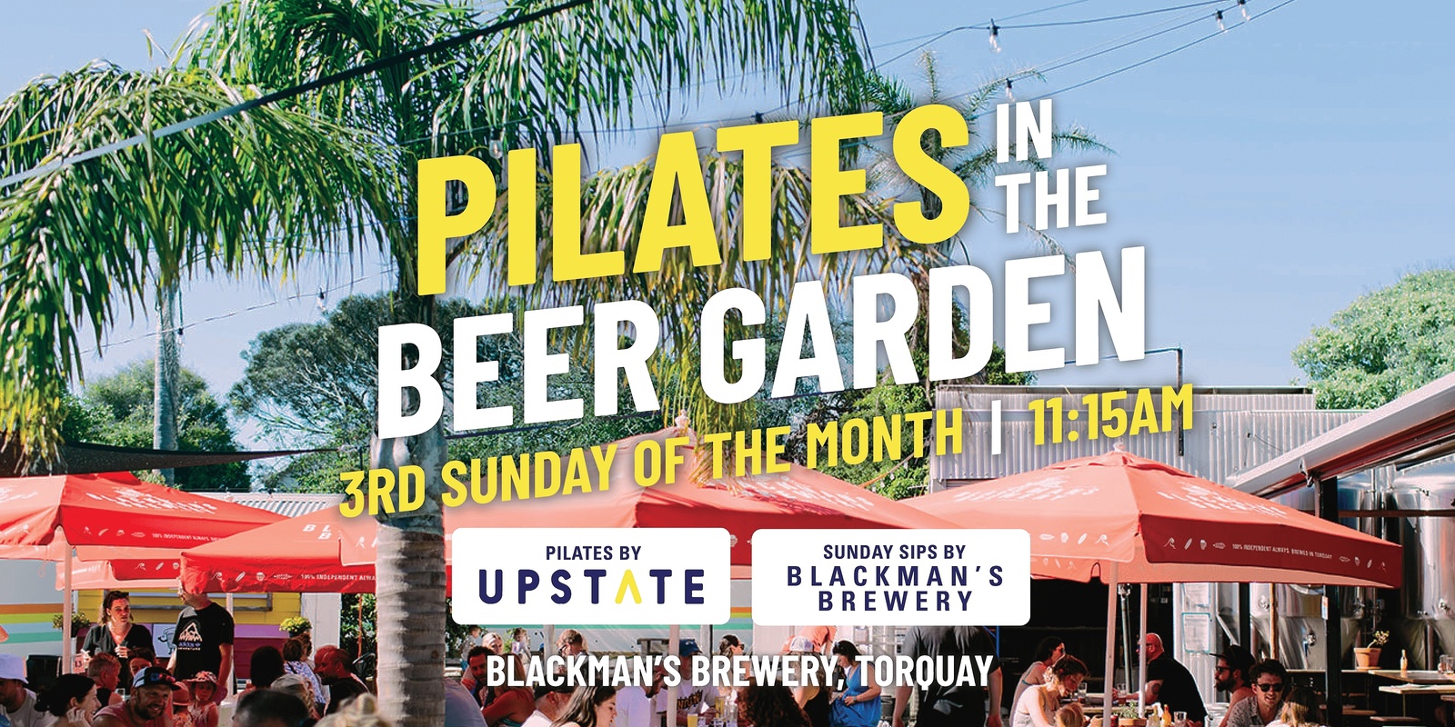 Banner image for Pilates in the Beer Garden, Blackman's Torquay