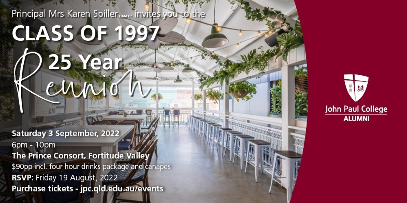 Banner image for Class of 1997| Twenty Five Year Reunion