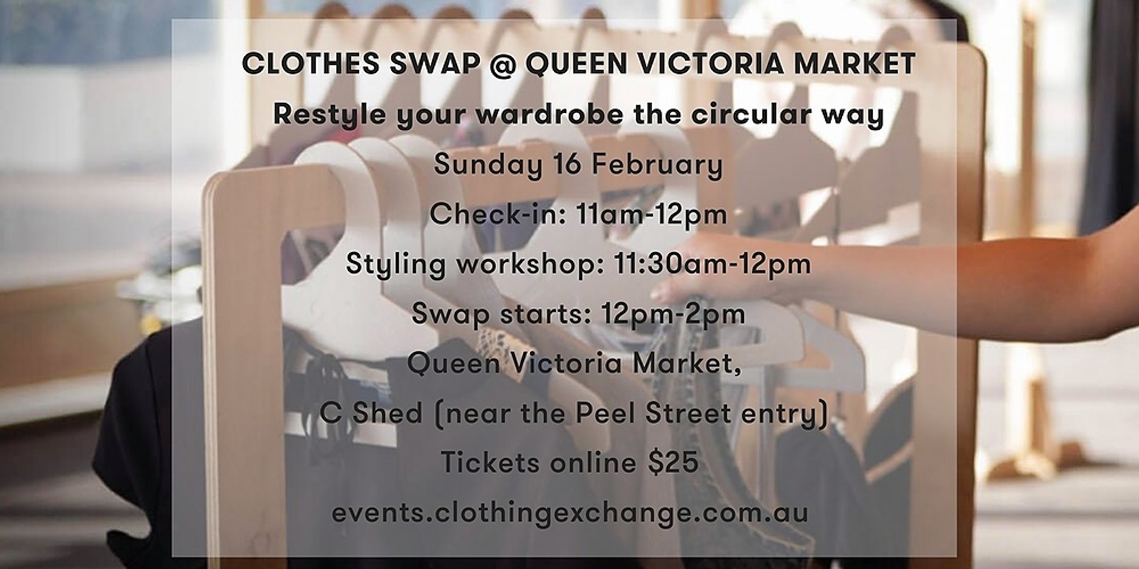 Banner image for Clothes Swap @ Queen Victoria Market