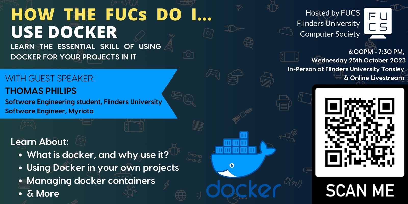 Banner image for How the FUCs Do I use Docker?