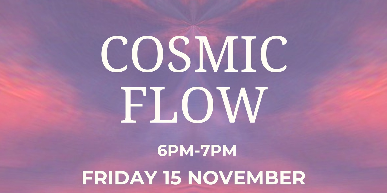 Banner image for Cosmic Flow