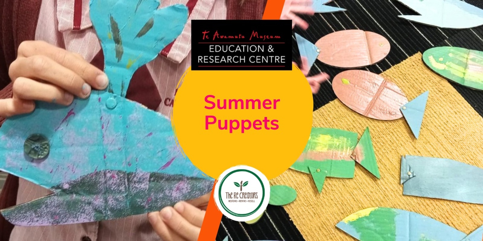 Banner image for Summer Puppets, Te Awamutu Museum, Sat 18 Jan 11am-1pm