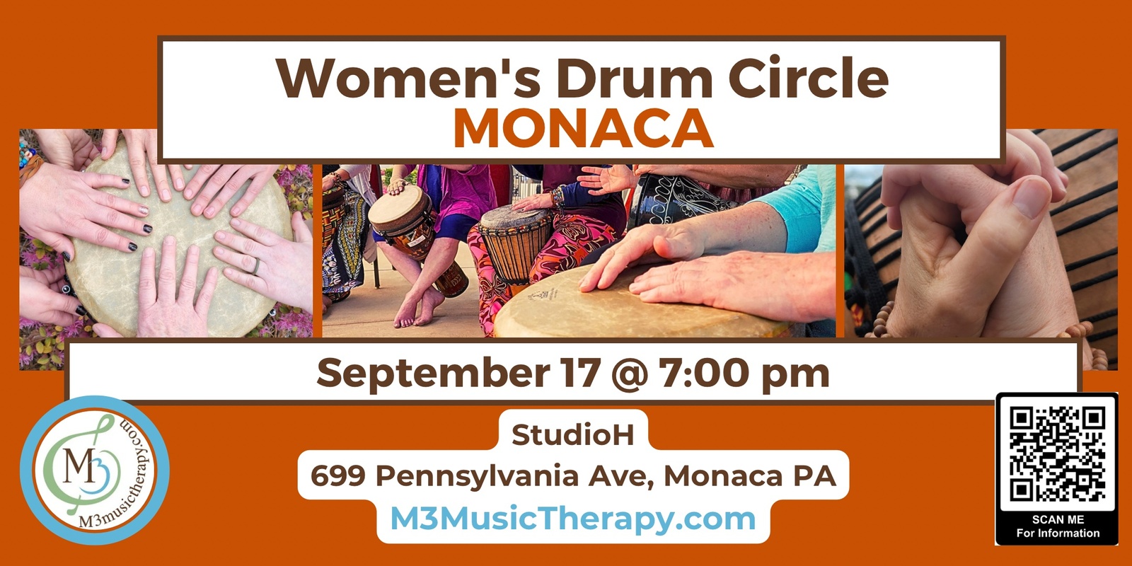 Banner image for Womens' Drum Circle - Sept (Monaca)