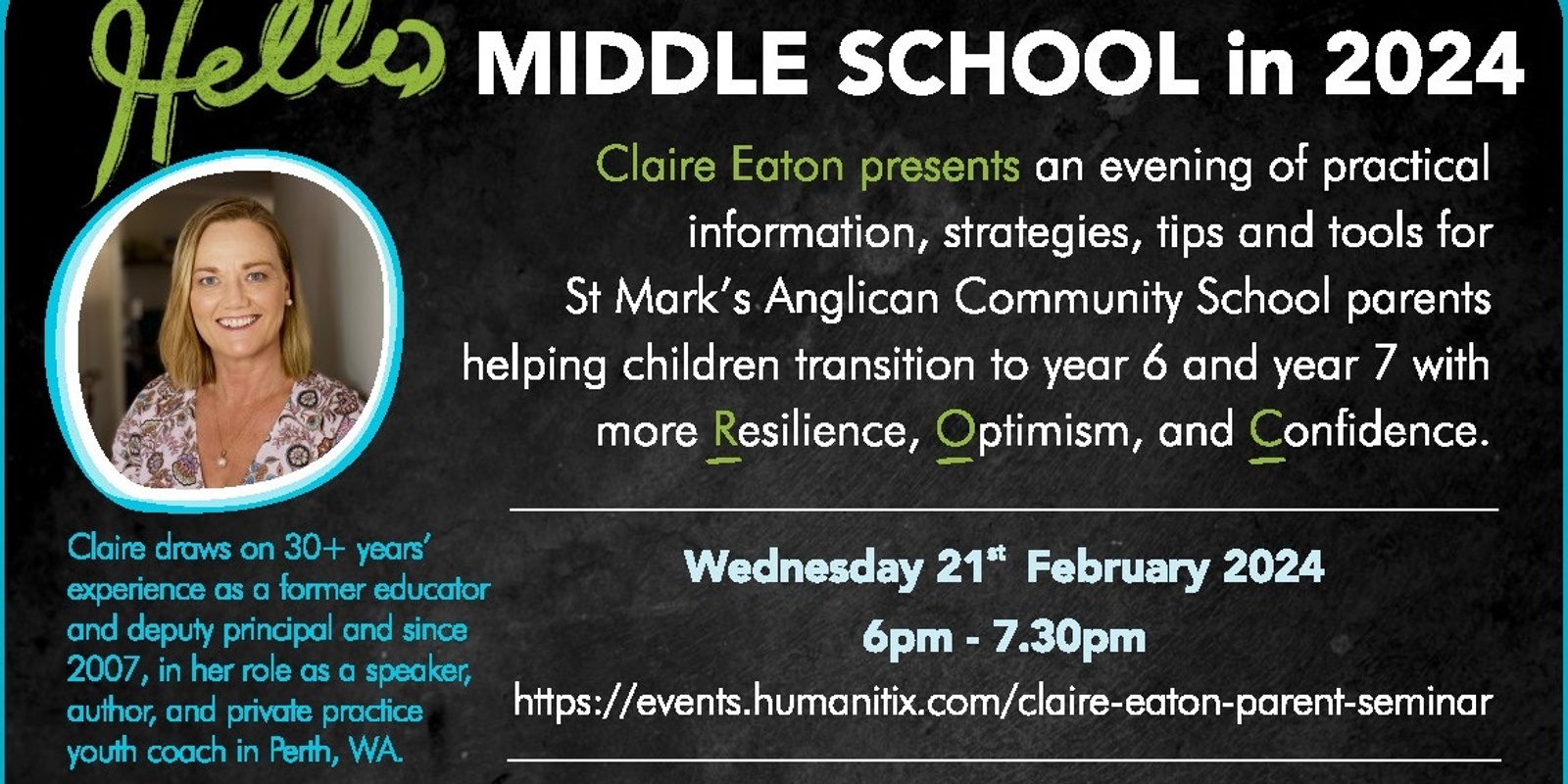 Banner image for Claire Eaton Parent Seminar