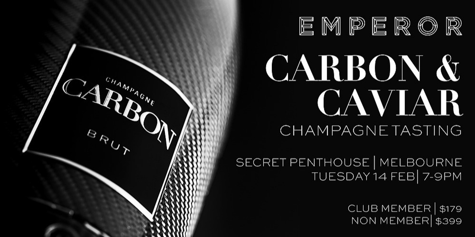 Banner image for Carbon Champagne & Caviar Tasting