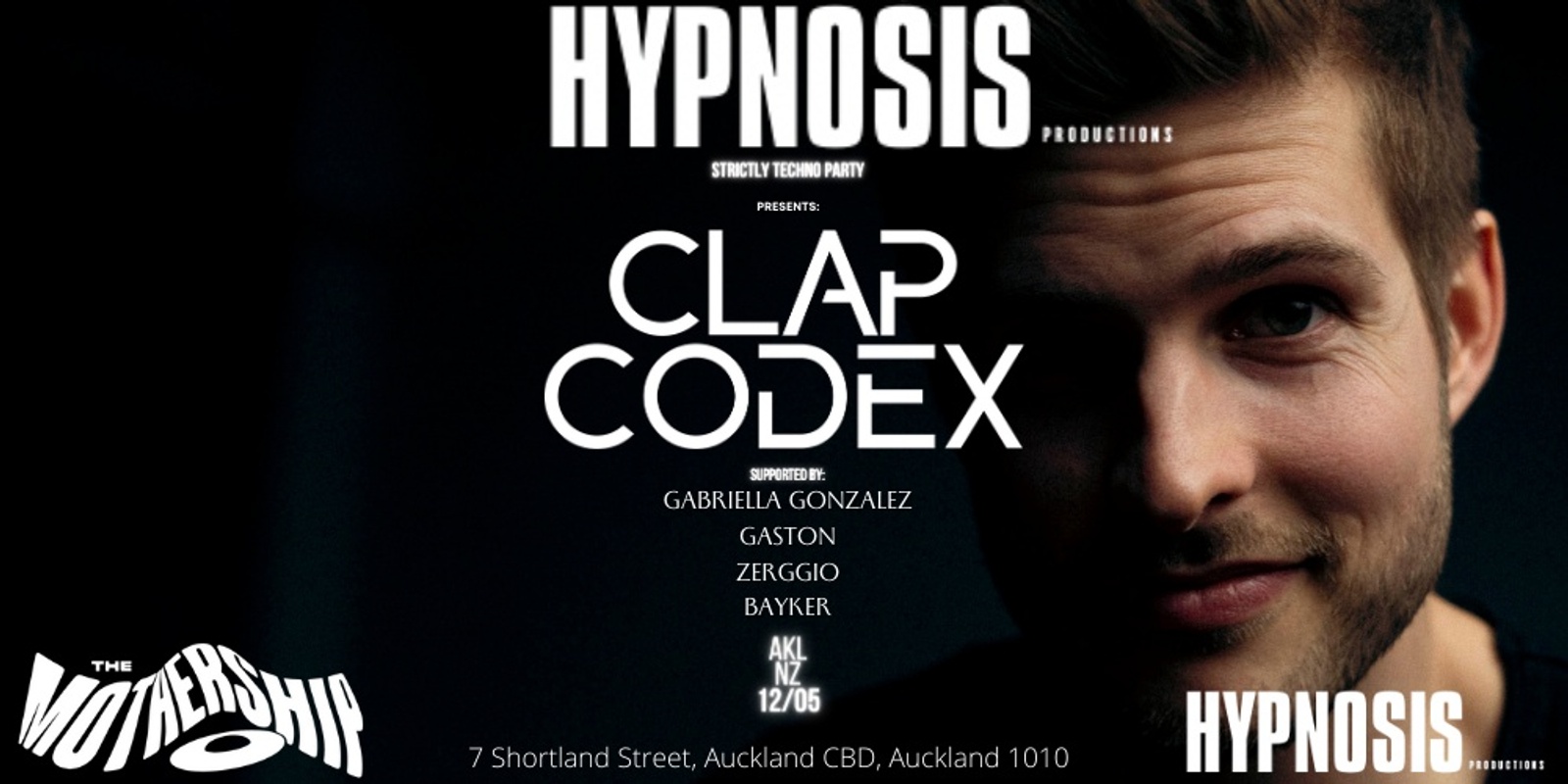 Banner image for HYPNOSIS presents: Strictly Techno Party feat. CLAP CODEX