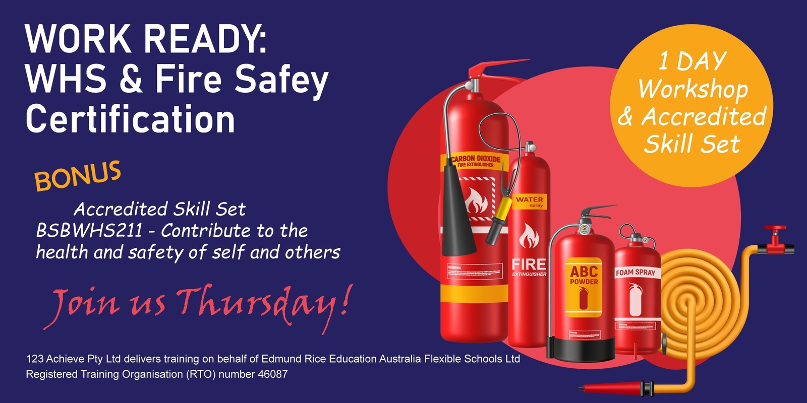 Banner image for Work Ready | WHS & Fire Safety Certification + Accredited Unit