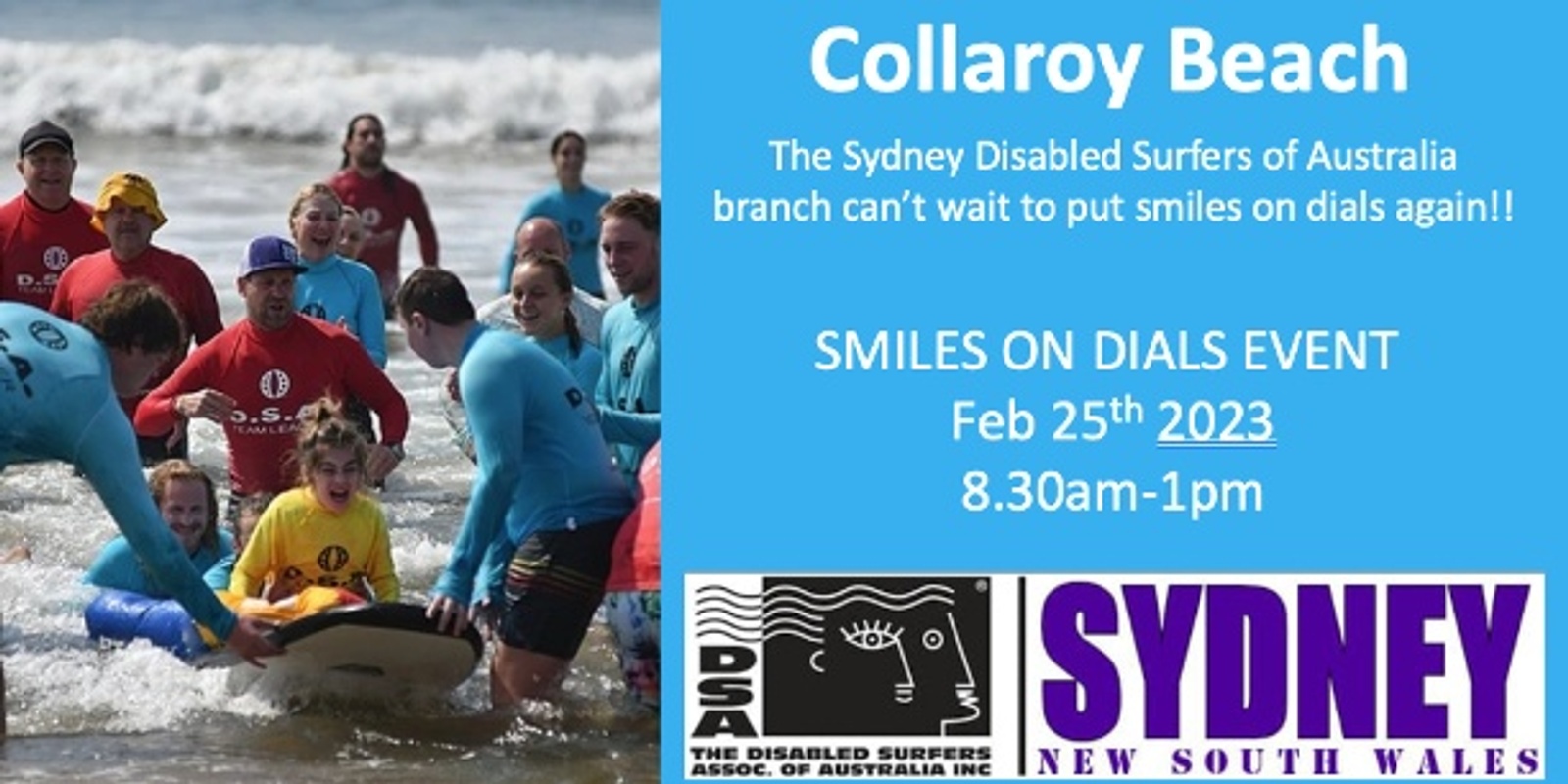 Banner image for Collaroy Smiles on Dials Event