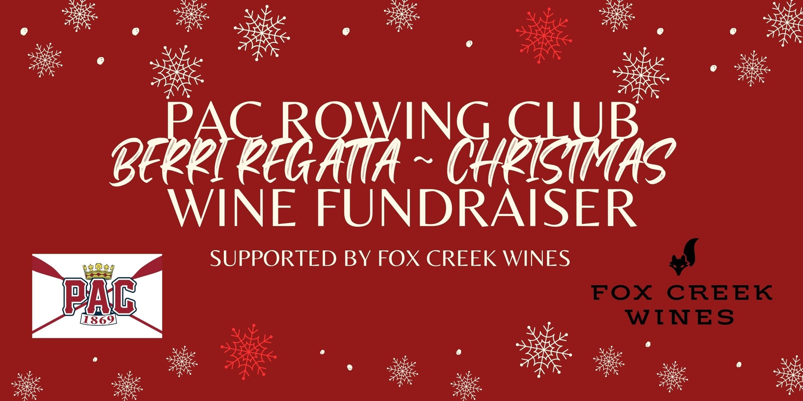 Banner image for PAC Rowing 'Berri Weekend' Christmas Wine Fundraiser 2024