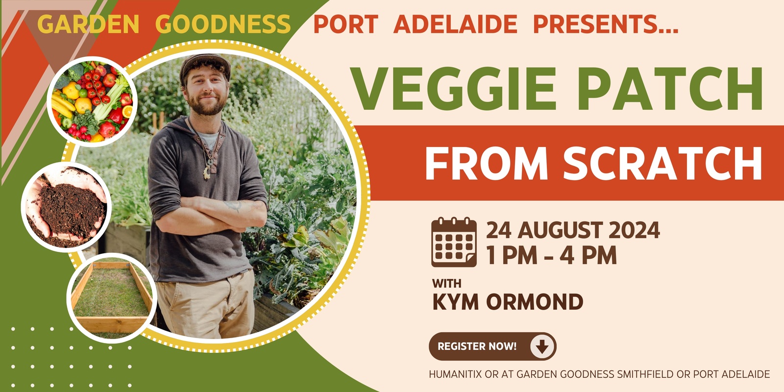 Banner image for Veggie Patch from Scratch Masterclass with Kym Ormond