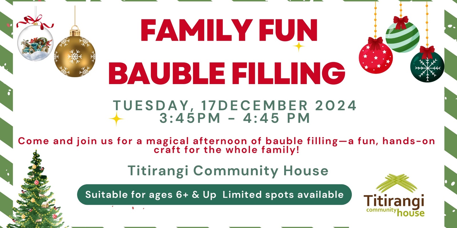 Banner image for  Family Fun  Bauble Filling 