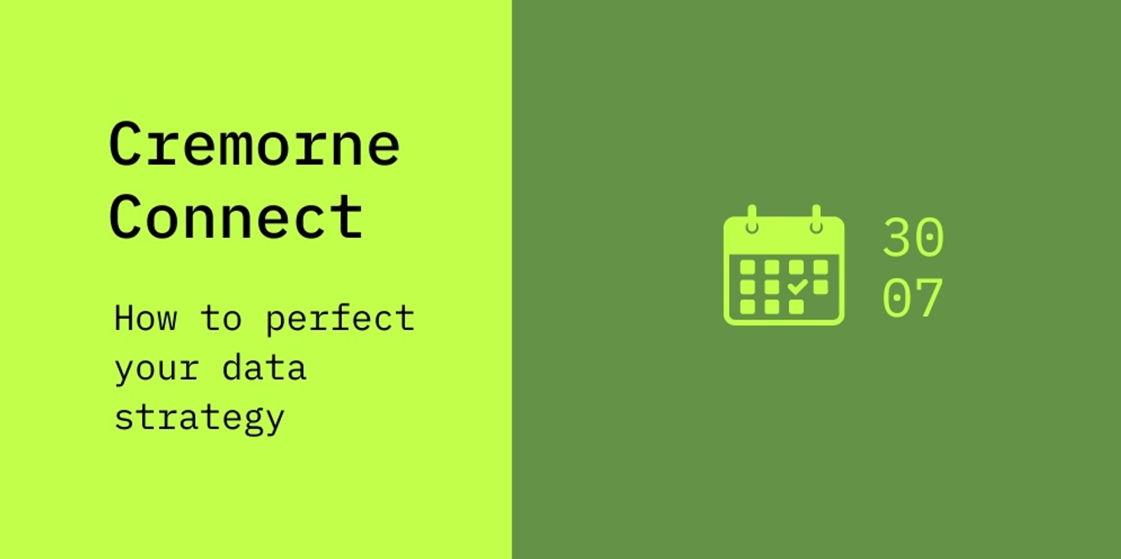 Banner image for Cremorne Connect: How to perfect your data strategy