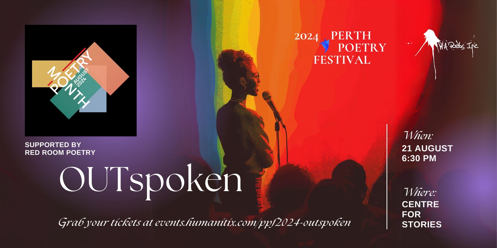 Banner image for OUTspoken | Perth Poetry Festival 2024