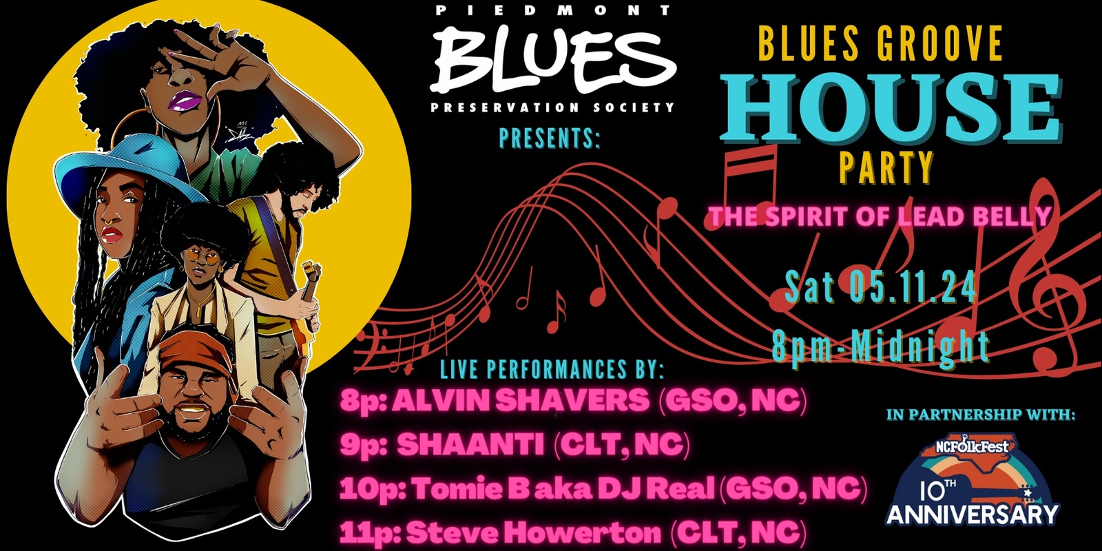 Banner image for Blues Groove House Dance Party w/ NC Folk Festival