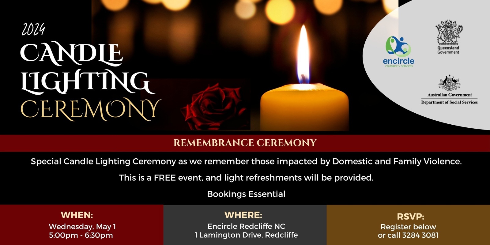 Banner image for Candle Lighting Ceremony - Redcliffe