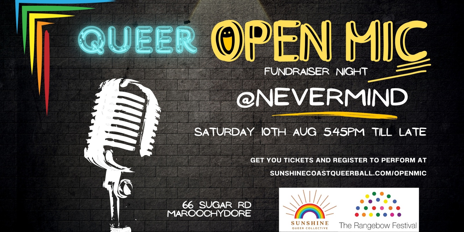 Banner image for Open Mic Night Fundraiser @ NEVERMIND