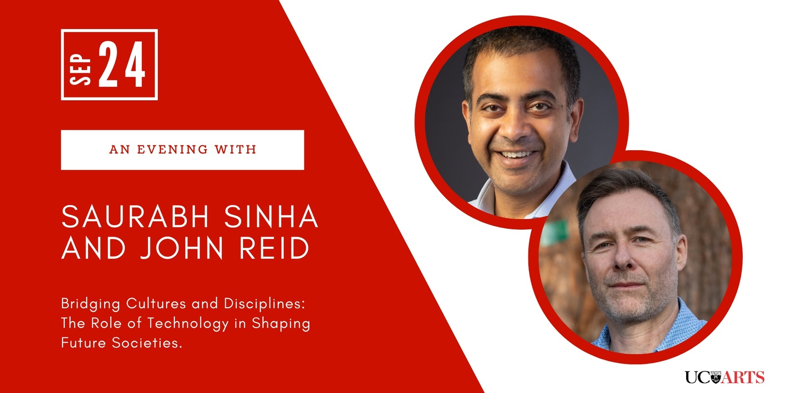 Banner image for An Evening With Saurabh Sinha and John Reid