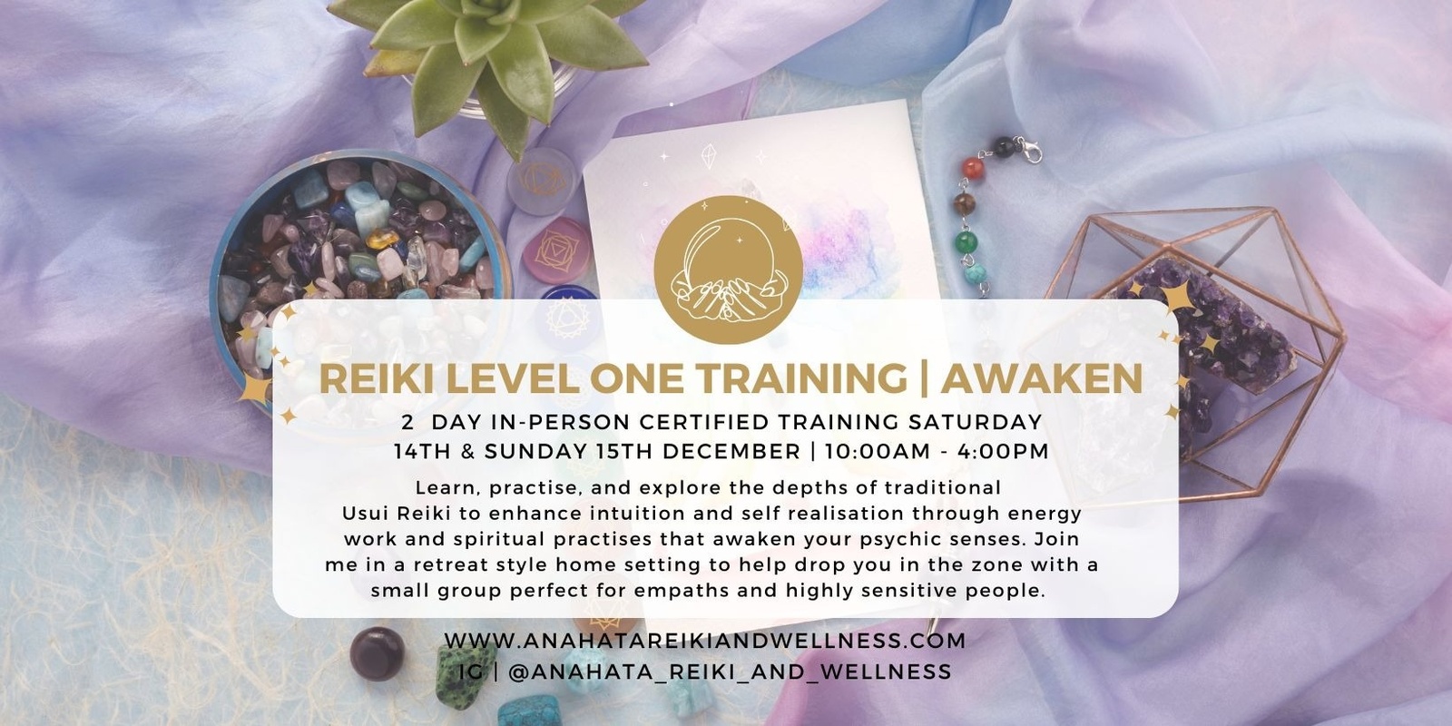 Banner image for Reiki Level One Training | Awaken Your Psychic Senses