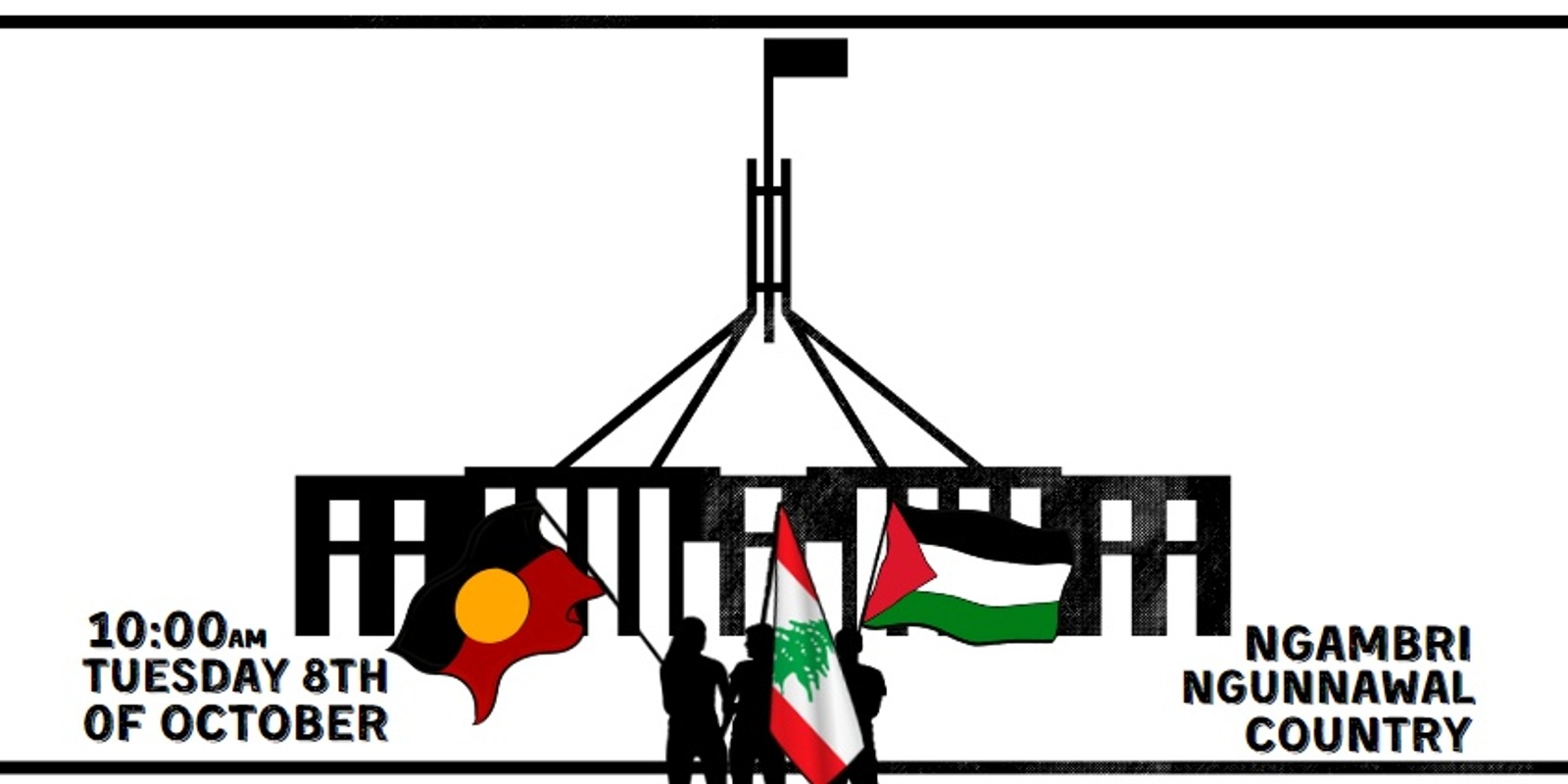 Banner image for Charter Bus to Ngambri/Ngunnawal - Parliament House, Canberra  'The Nakba Never Ended" 