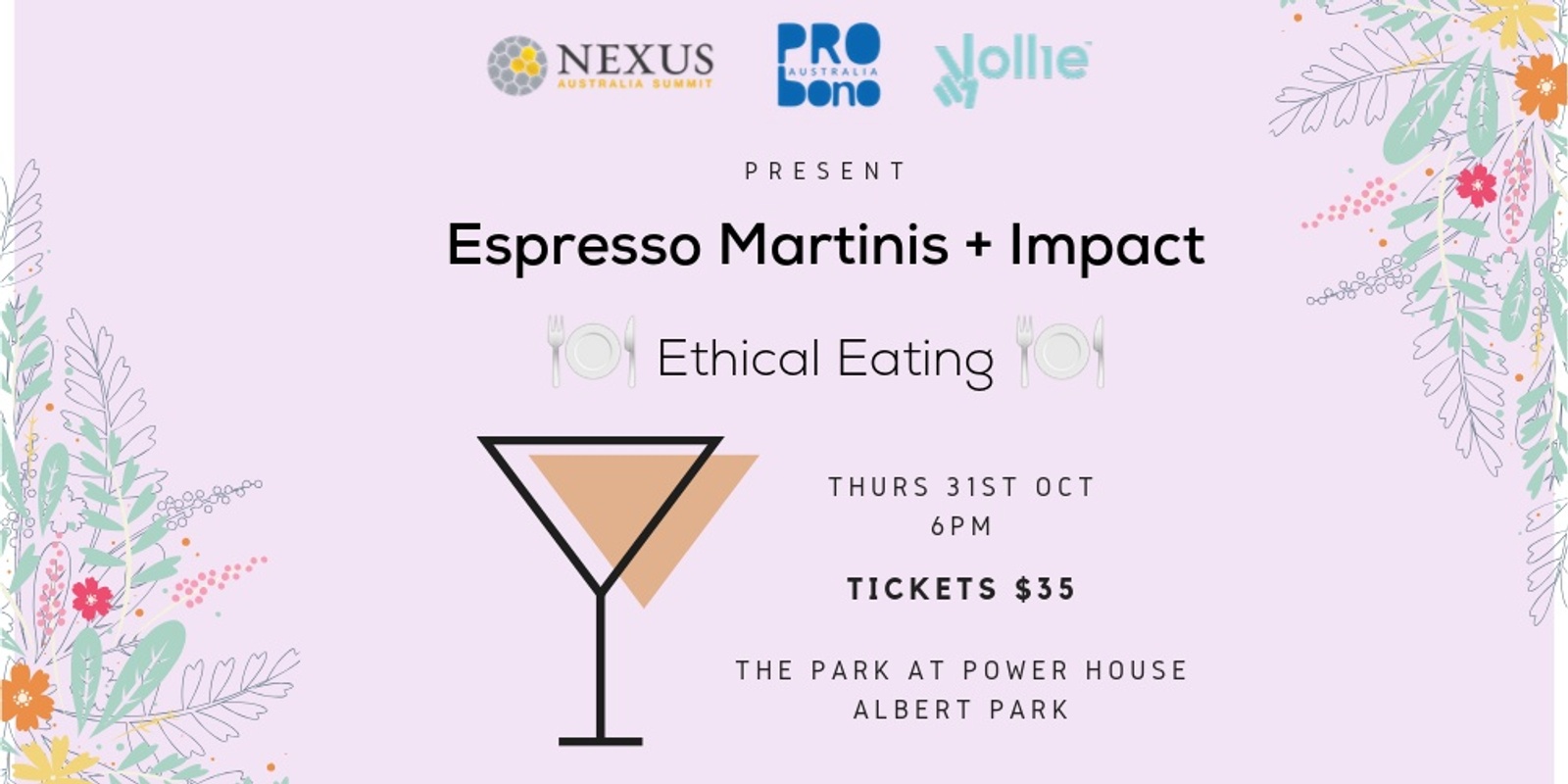 Banner image for Espresso Martinis + Impact: Ethical Eating