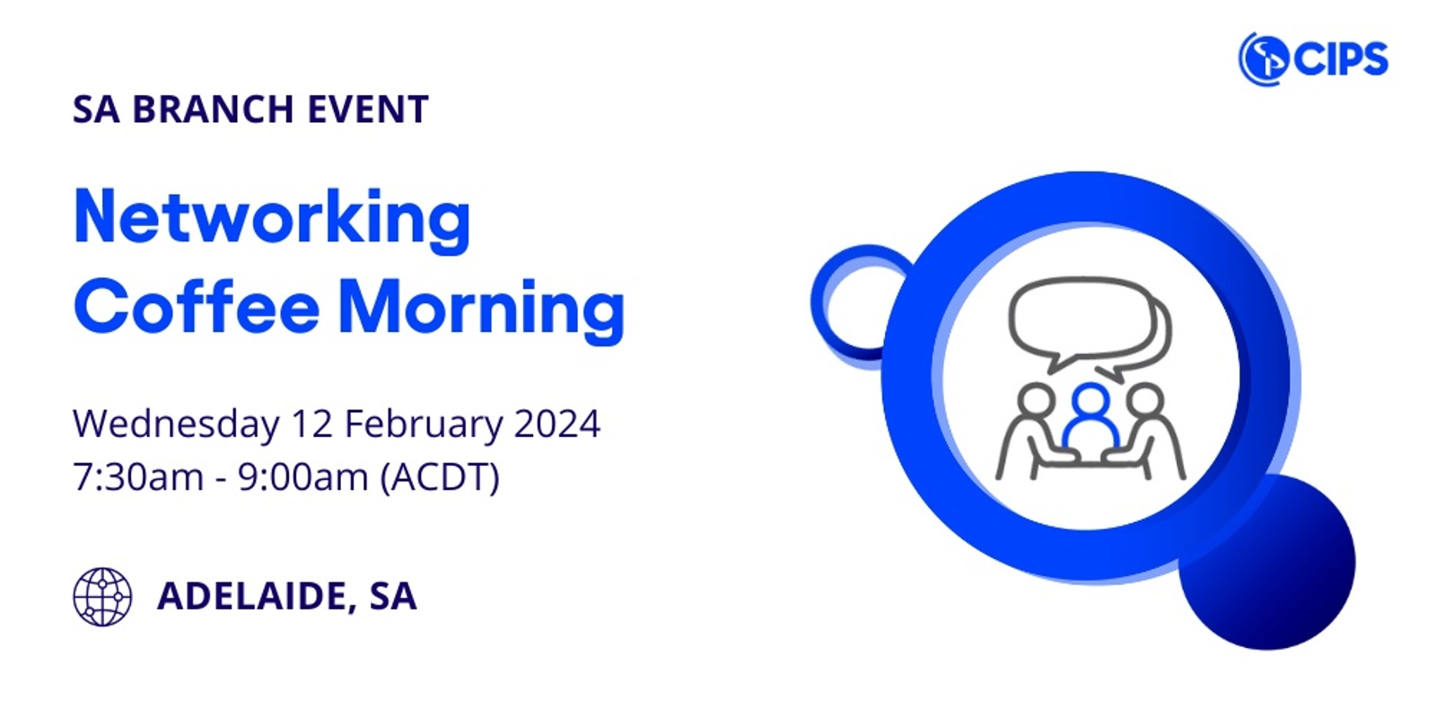 Banner image for SA Branch - Networking Coffee Morning