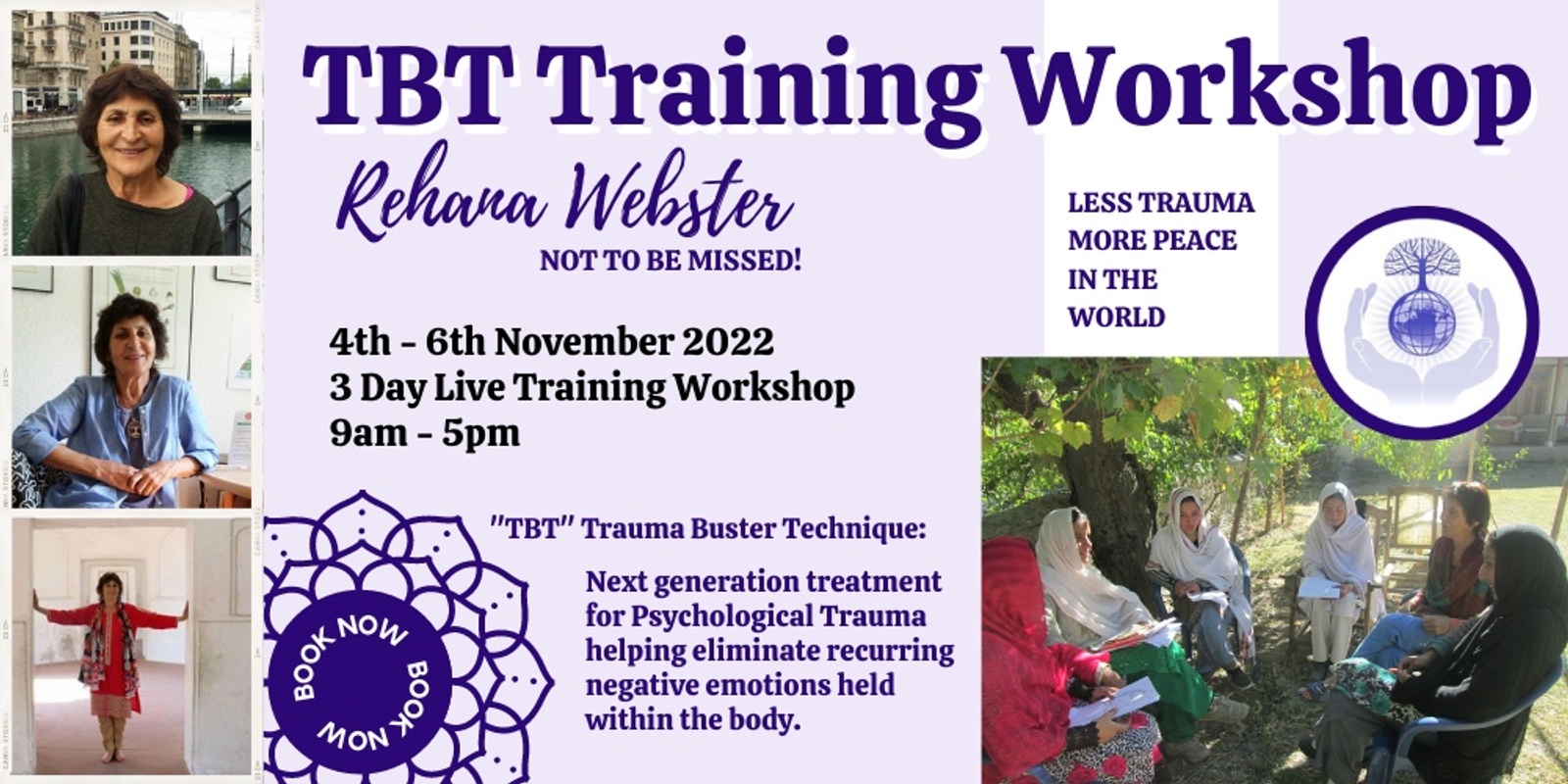 Banner image for TBT Certification Workshop: Rehana Webster