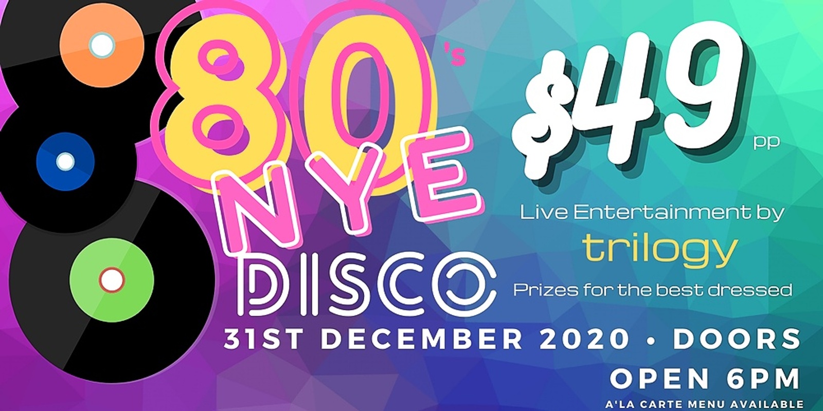 Banner image for 80's New Years Eve Disco