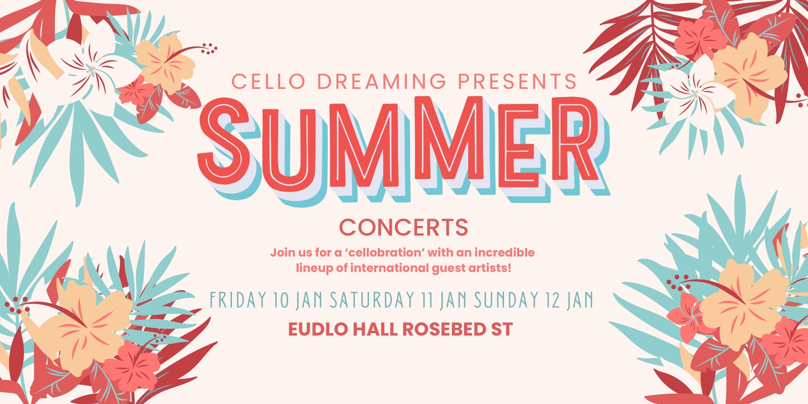 Banner image for Summer Concerts | Sunday Classical Cellissimo!