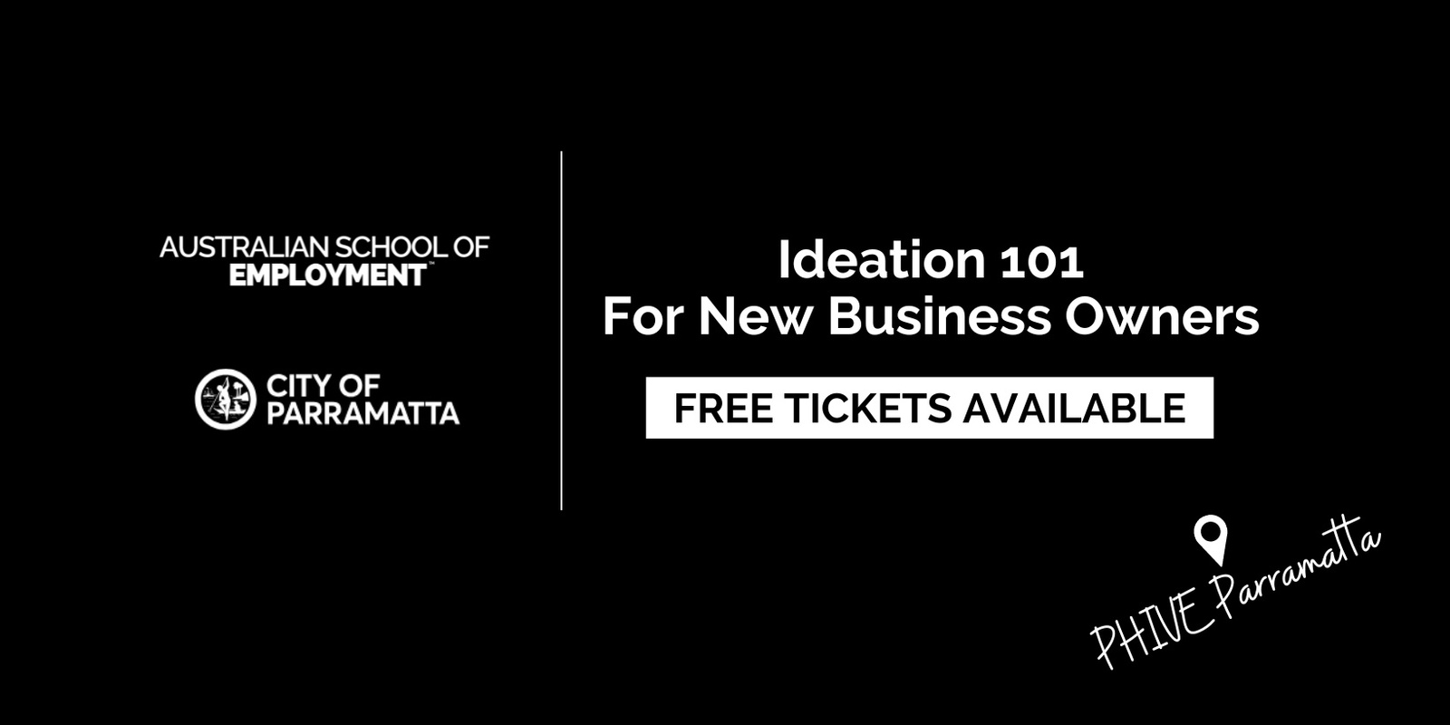 Banner image for Ideation 101 - New Business Owners