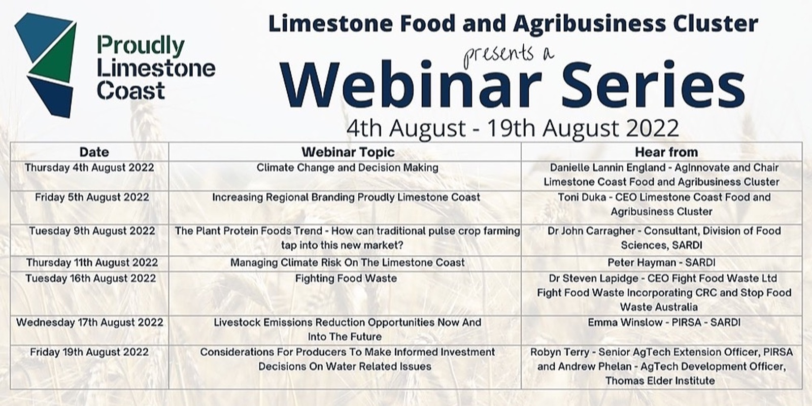 Banner image for Webinar - Increasing Regional Branding Proudly Limestone Coast