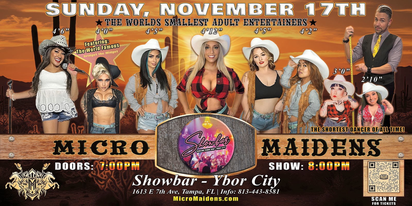 Banner image for Tampa, FL - Micro Maidens: Dwarf Dancers @ Showbar Ybor City! "The Only Micro Revue in the World!"