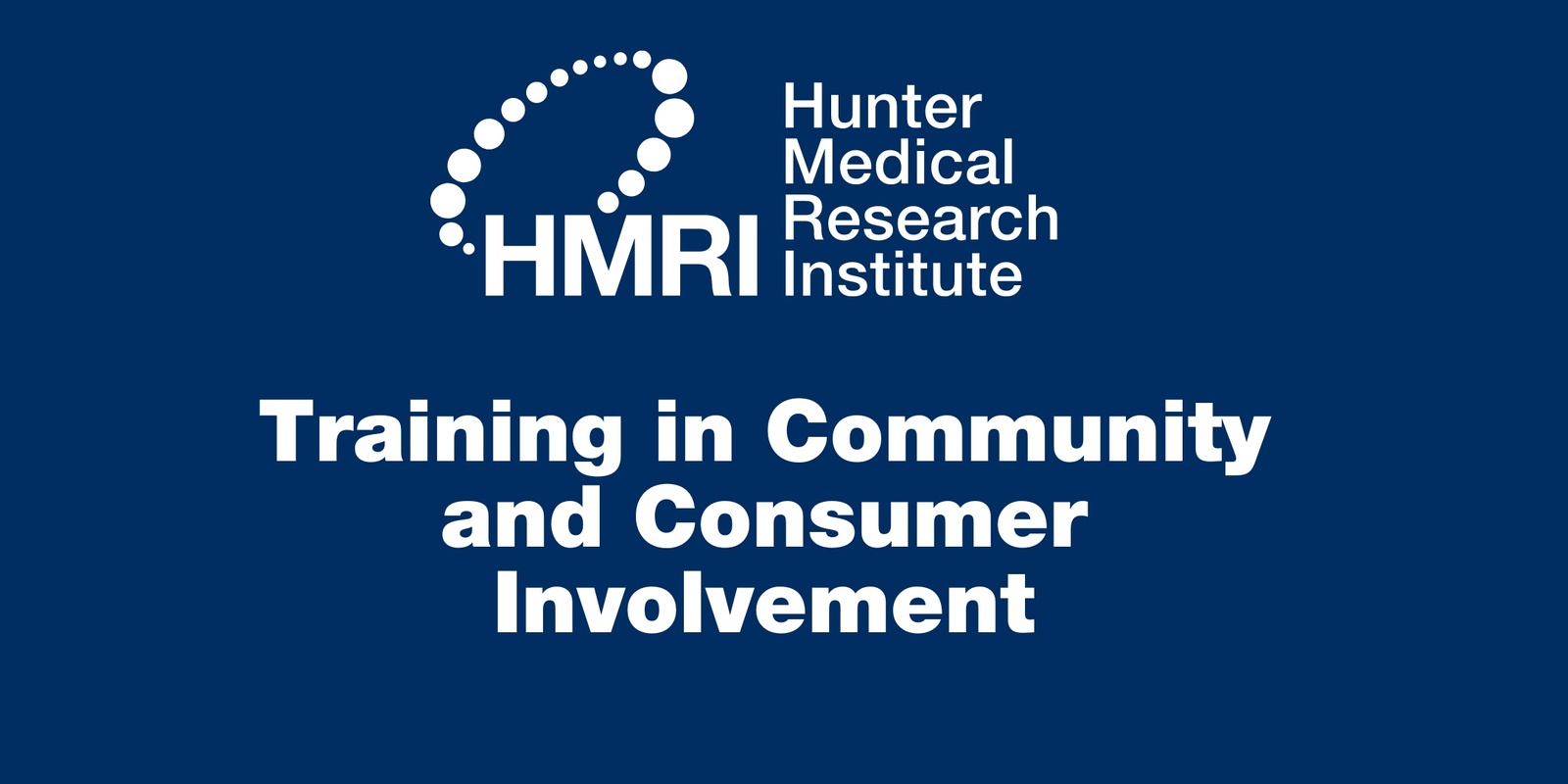 Banner image for (Newcastle) Training in Consumer and Community Involvement in Health and Medical Research 
