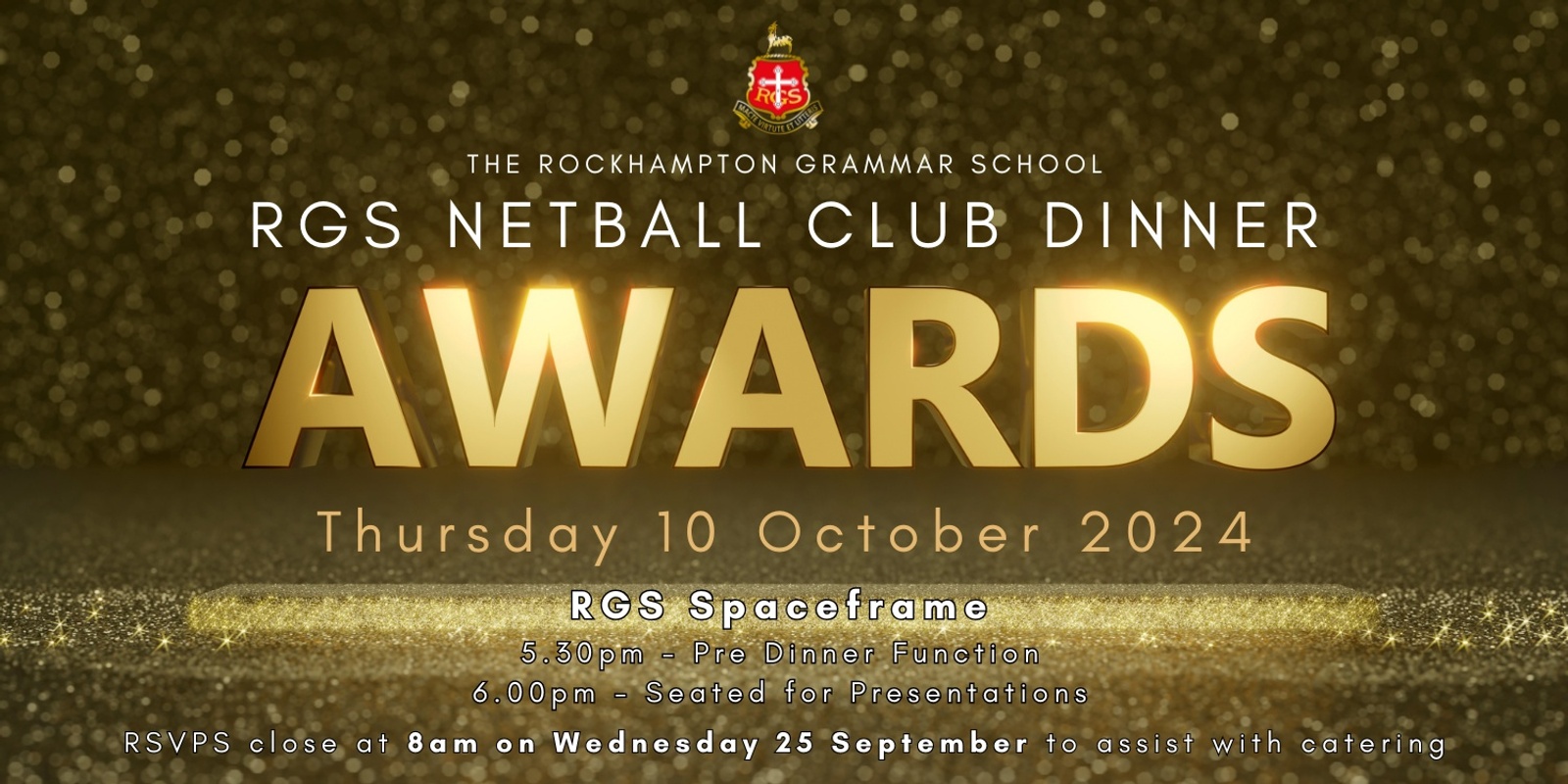 Banner image for 2024 RGS Netball Club Presentation Dinner