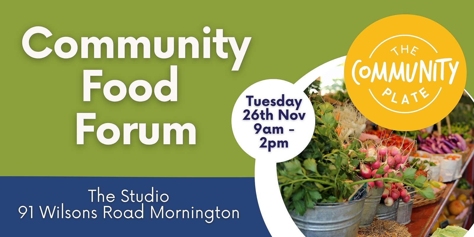 Banner image for Community Food Forum - The Community Plate